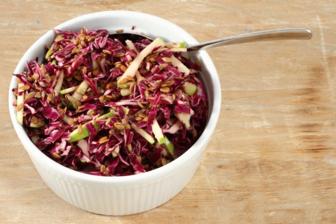 Purple cabbage salad